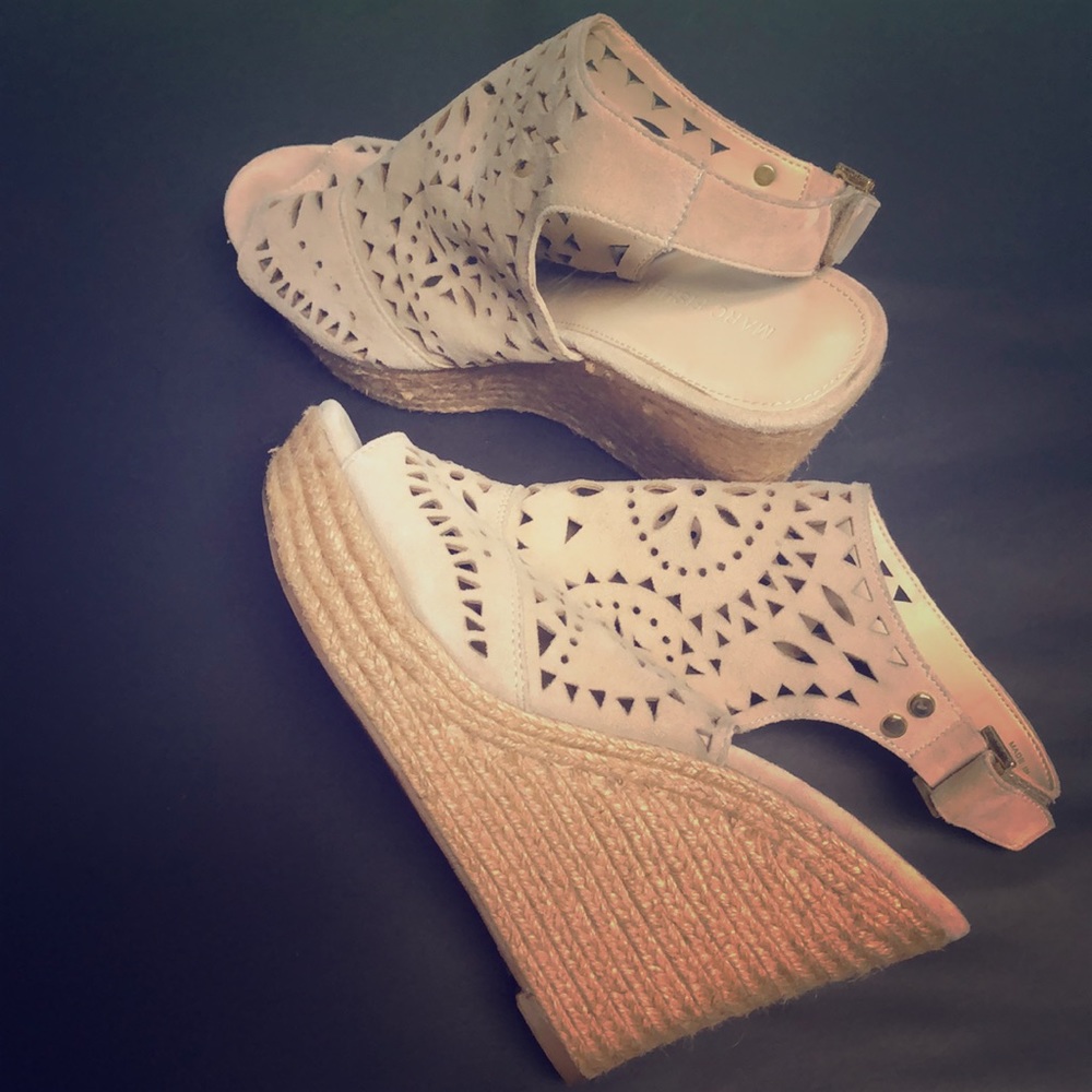 Marc Fisher suede wedge bootie